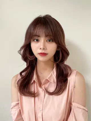 セミロング カラー ❤️ショートカット ・顔周りカット❤️のヘアスタイル