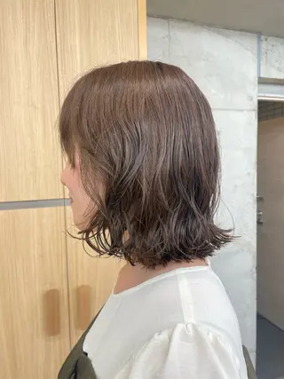ミディアム カラー パーマ Toiro 横浜所属・🎀レイヤー/パーマ カラー/ai🎀のヘアスタイル