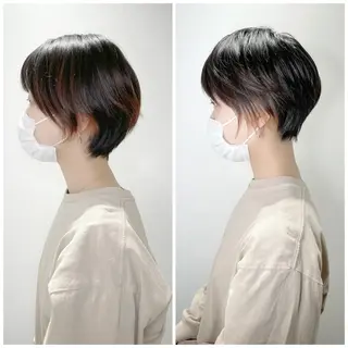ショート シンプル+αな デザインを 松崎陸のヘアスタイル