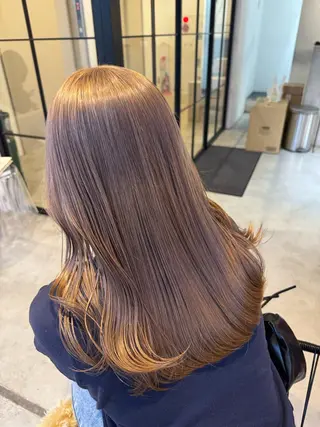 セミロング ベージュカラー/新潟 カラー特化/落合優吾のヘアスタイル