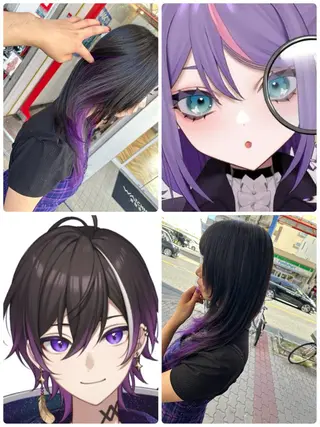 ロング カラー ヘアアレンジ 今村公介 ブリーチ特化、派手髪のヘアスタイル