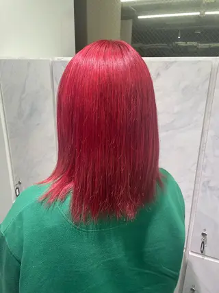 ミディアム カラー ハイトーンカラーエク ステ🌺RENA🌺のヘアスタイル