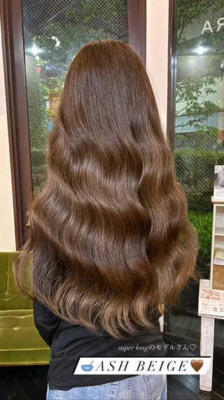 ロング カラー 🍑明石 桃🍑のヘアスタイル