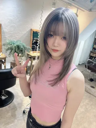 ロング 新宿デザインカット 👶RENAのヘアスタイル