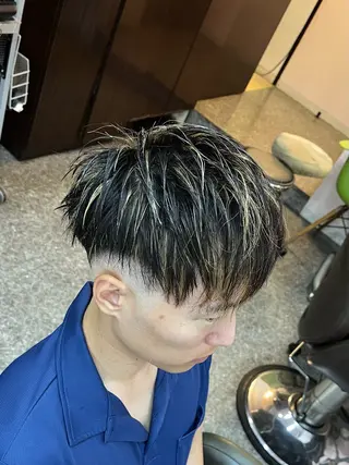 ミディアム カラー CuMARi所属・歴7年🔥メンズ専門 100％満足させますのヘアスタイル