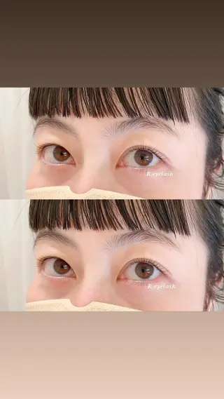 セミロング カラー パーマ ヘアアレンジ メンズ キッズ ネイル マツエク・マツパ アイブロウ 𝑹 eyelashのマツエク・マツパデザイン