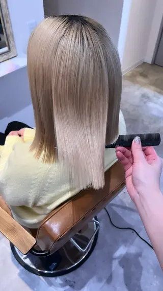 ミディアム カラー 梅田/髪質改善カラー ❄︎ mikiのヘアスタイル