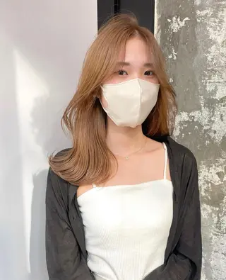 ミディアム カラー Pia/KIRIA /福岡美容室のヘアスタイル