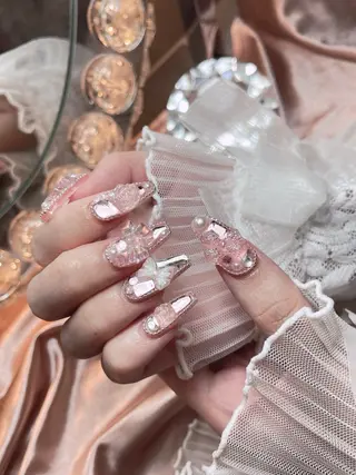 ネイル 23時まで❤︎韓国、 ワンホンネイルのネイルデザイン