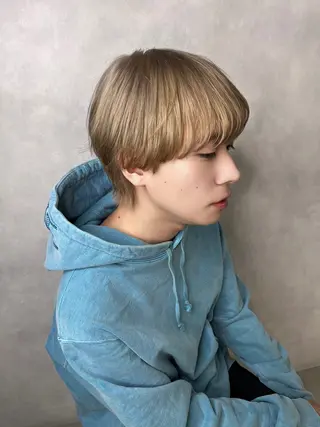 カラー メンズ 大阪韓国メンズ特化 LUNAのヘアスタイル