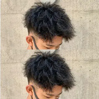 ショート パーマ ヘアアレンジ メンズ メンズパーマの達人 🌟川内絵人のヘアスタイル