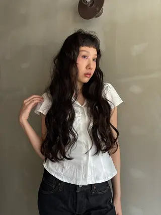 ロング グレージュ|レイヤー 🌘/青空soraのヘアスタイル