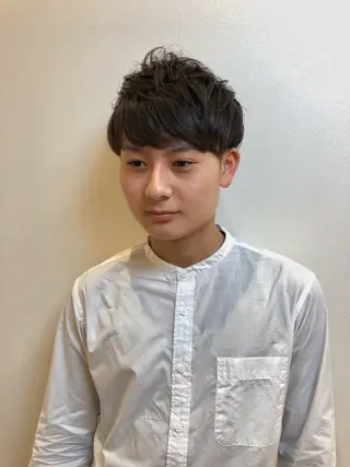 ショート メンズ 齋藤 らいのヘアスタイル