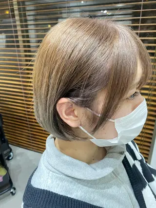 ショート 銀座⚜️【脱白髪染め 美髪矯正】トグチのヘアスタイル