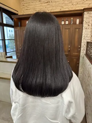 セミロング カラー Mauve 世田谷 きたじまのヘアスタイル