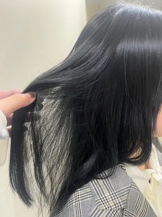 ロング カラー 和 真のヘアスタイル