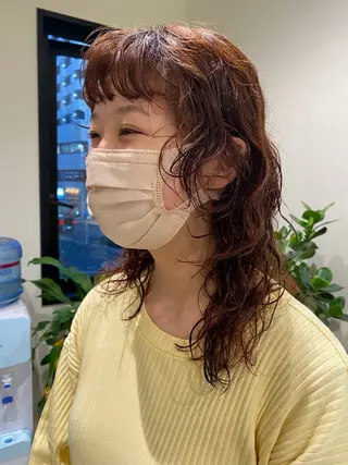 パーマ アレンジ/レトロパー マ/眉/atsumiのヘアスタイル