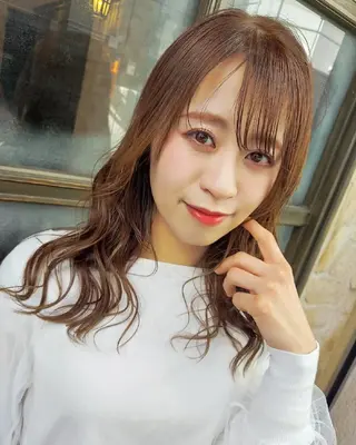 カラー ロング grow上野御徒町【グロウ】所属・ブリーチ・ハイトーン 特化🎉内山のヘアスタイル