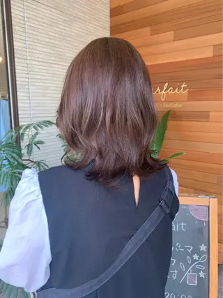 ミディアム 透明感カラー wacoのヘアスタイル