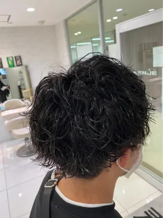 ショート パーマ メンズ 堀 舜介/メンズカットのヘアスタイル