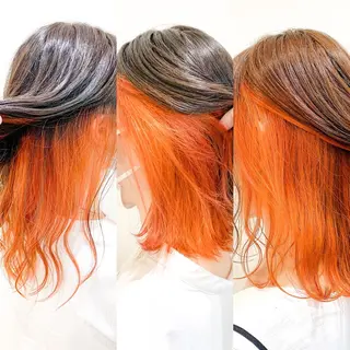 ミディアム カラー 縮毛矯正/髪質改善 /韓国風　山川春輝のヘアスタイル