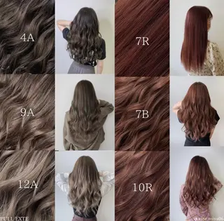 セミロング カラー RIRŪA所属・プルシールエクステ ちゃきのヘアスタイル