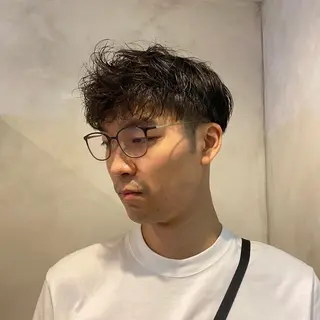 ショート メンズ Aust hair Stella新宿所属・Yuki☺︎パーマ レイヤーカットウルフのヘアスタイル