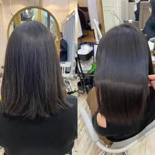 セミロング shinka 髪質改善　縮毛矯正所属・美髪ストレート/美髪 レイヤー特化増原優斗のヘアスタイル