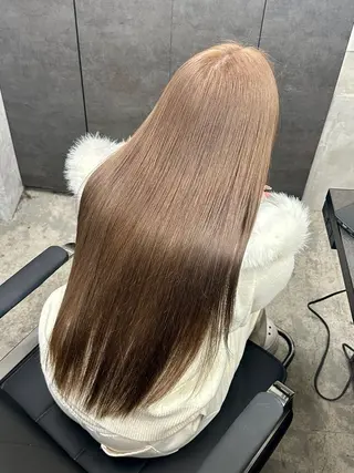 ロング カラー ブリーチなしWカラー 似合わせ/ユウゴのヘアスタイル