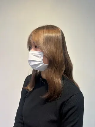 カラー mahiro/暖色 カラー/カットモデルのヘアスタイル