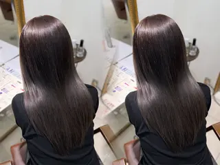 ロング チェリーレッド韓国 つや髪🍒Honoのヘアスタイル