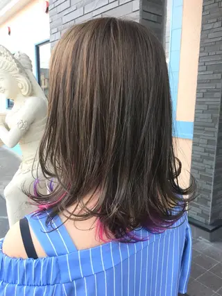 セミロング カラー 4-rest garden （フォーレストガーデン）所属・金井 直樹のヘアスタイル