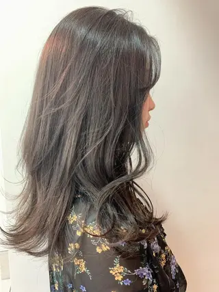 ミディアム カラー 寺山 佳貴のヘアスタイル