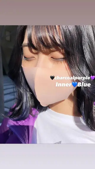 ミディアム カラー chinatsu 🧸𖤐⡱のヘアスタイル