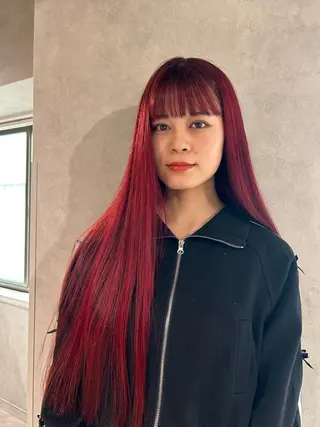 ロング ayano🍒パーマ 暖色カラーのヘアスタイル