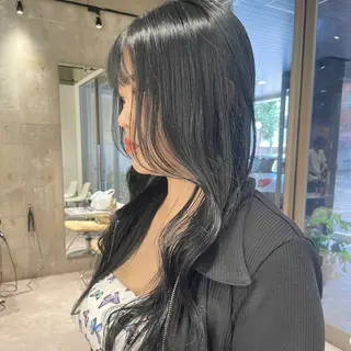 ロング カラー iLi🫧kim ryongna🦋のヘアスタイル