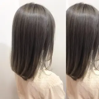 ミディアム カラー 白髪世代の悩み解決 阿部耕大のヘアスタイル