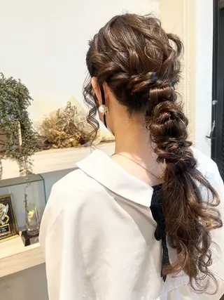 ロング ダブルカラー🌷✨ 守屋紗希のヘアスタイル