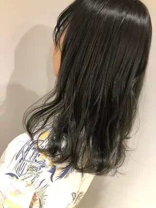 ミディアム カラー scene.池袋所属・scene. haraのヘアスタイル