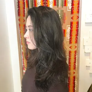 ロング カラー フリーランス所属・韓国ヘア レイヤー くびれヘアMATSUのヘアスタイル