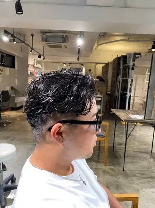 ショート パーマ メンズ メンズパーマ 特化/中川拓也のヘアスタイル