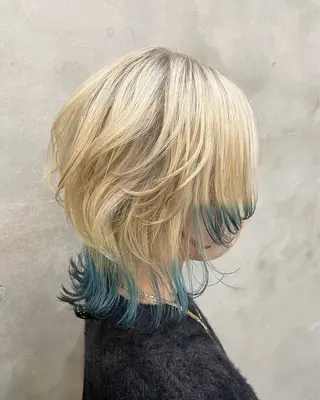 ミディアム カラー ヘアアレンジ 【ピンク/韓国ヘア/ ヘアセット】亜海のヘアスタイル