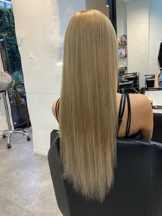 ロング カラー ✨最安値✨エクステ カラー🌼つきな🌼のヘアスタイル