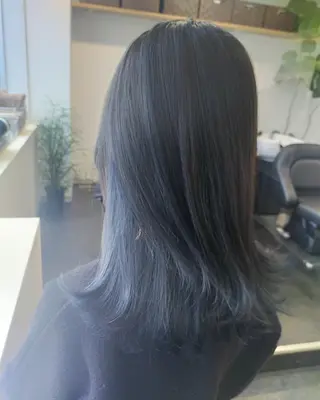 セミロング カラー JIL BLAN 京都所属・RU RIのヘアスタイル