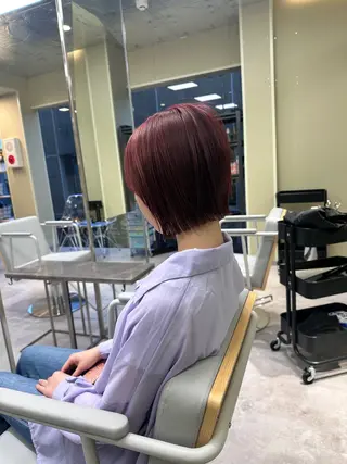 ショート ボブ/ぱつっとボブ/ 谷口 海星のヘアスタイル