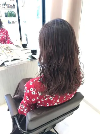 セミロング 福井 瑞季のヘアスタイル