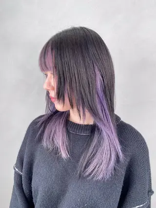 ミディアム カラー share salon OXY 渋谷店所属・髪質改善×ケア ブリーチ/KEIGOのヘアスタイル