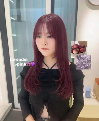 ロング カラー ParveMix 🌝🫧山本 玲南のヘアスタイル