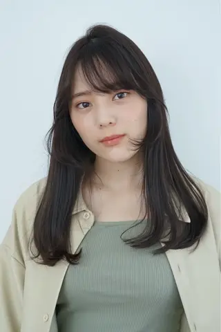 セミロング パーマ ヘアアレンジ 髪質改善ストレート✨ パーマヘア✨YUKIのヘアスタイル