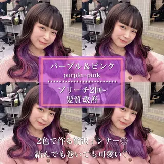 ロング カラー *モデル募集🤍横浜 透明感カラー🫧のヘアスタイル